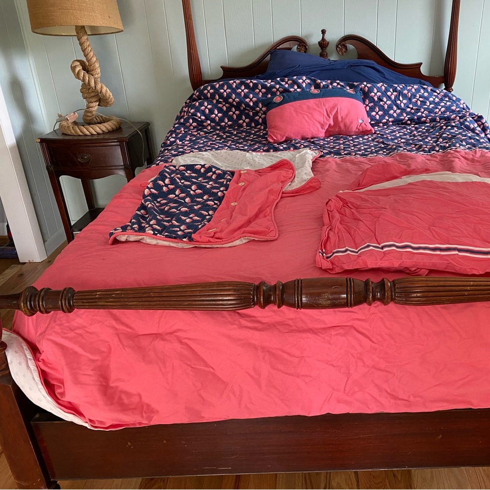 Southern Tide full size comforter set - pink, blue, white